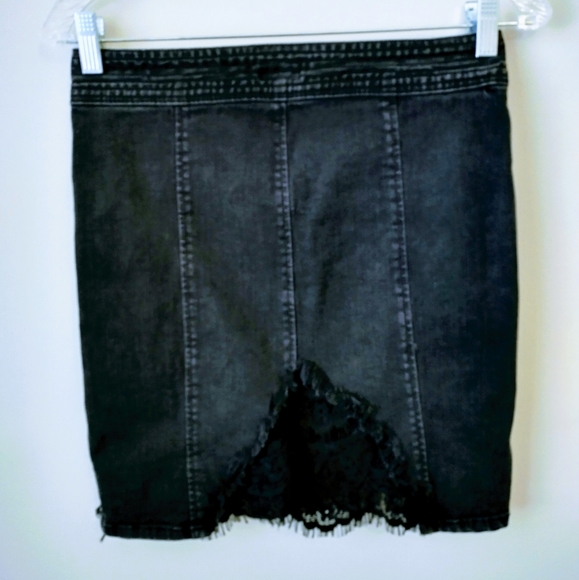 Doubleone.K Black Jean Mini Skirt - Picture 8 of 12